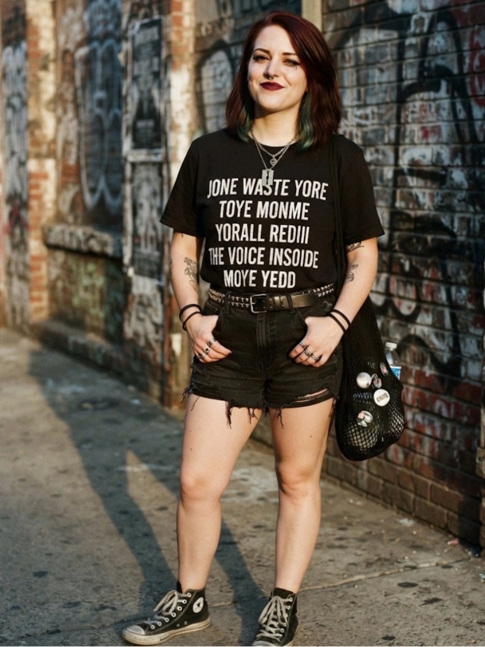 Women’s Black Graphic T-Shirt